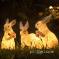 Luz ao ar livre de coelho luminosa